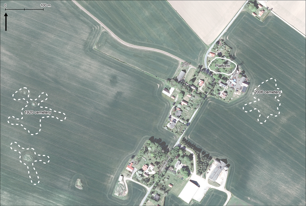 Mapa ze stanowiskiem archeologicznym