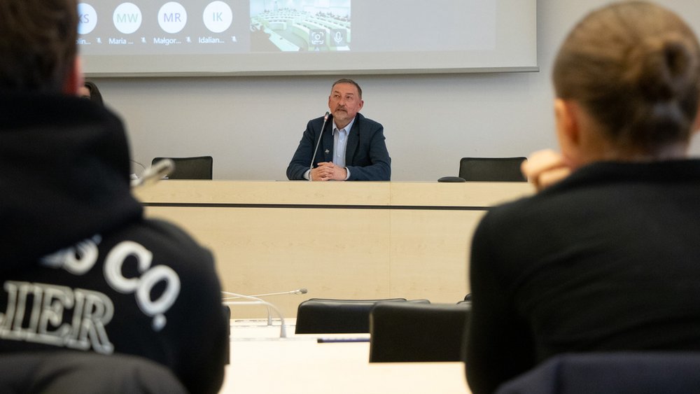 prof. Krzysztof Jan Witczak podczas wystąpienia