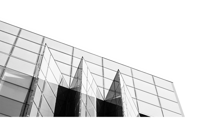 The glass facade of the University of Lodz Library