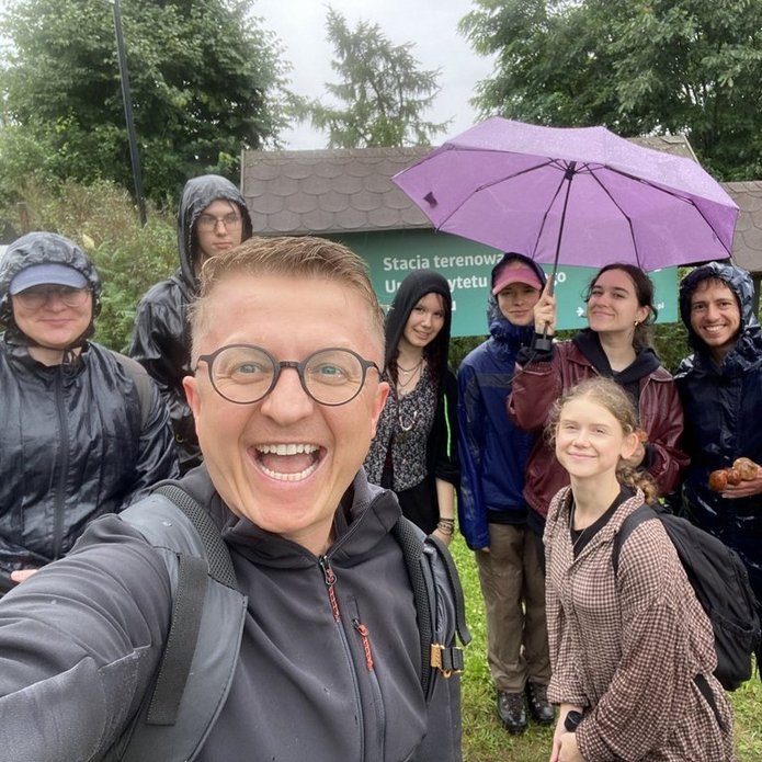 Zdjęcie z Obozu Algologiczno-Botanicznego Studenckiego Koła Naukowego „Chloris” w Suszku 