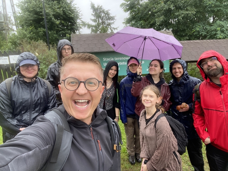 Zdjęcie z Obozu Algologiczno-Botanicznego Studenckiego Koła Naukowego „Chloris” w Suszku