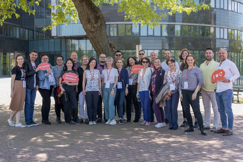 Photo of participants of Staff Week at the University of Lodz in 2022