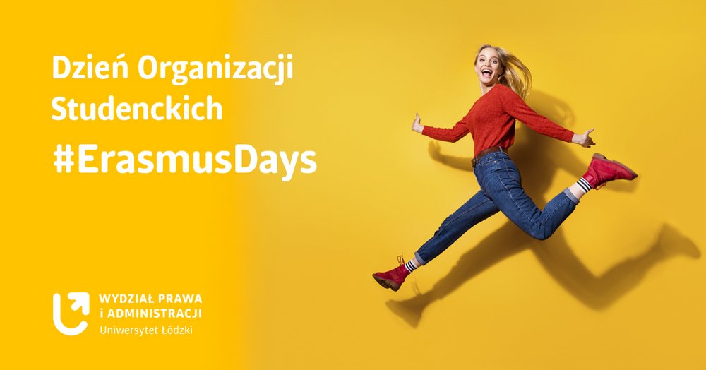 Grafika z roześmianą studentką.