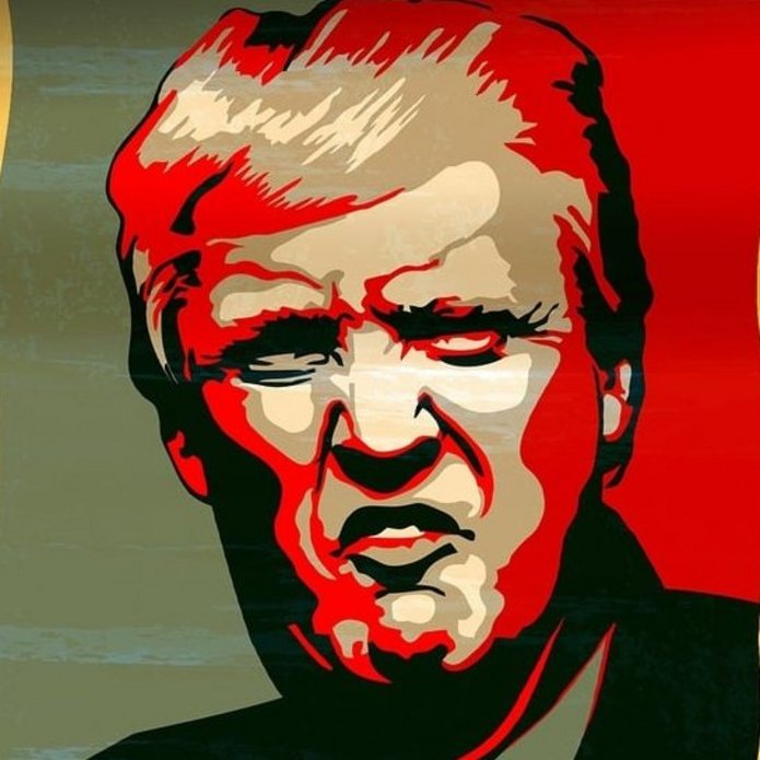 Donald Trump na plakacie 