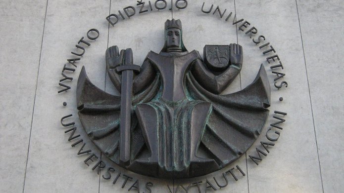 logo of the univeristy in Lithuania