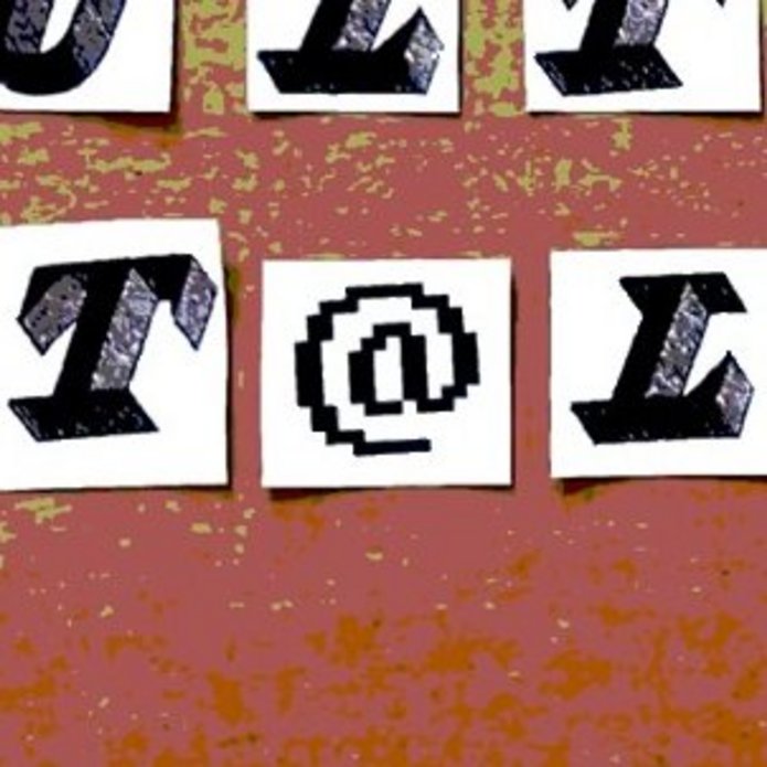 Litery ułożone w napis kulturalne pogadanki