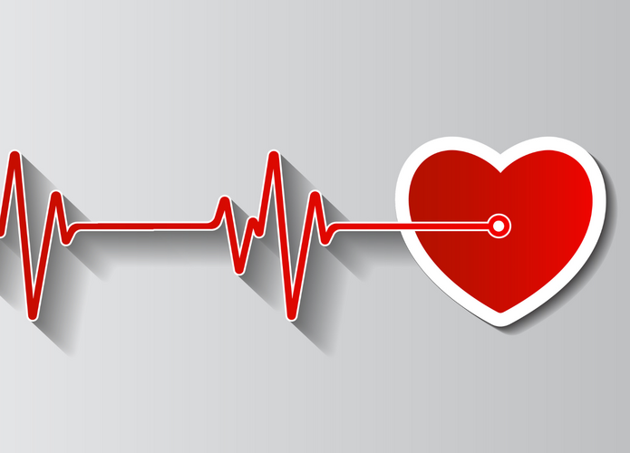 Grafika przedstawiająca serce i EKG