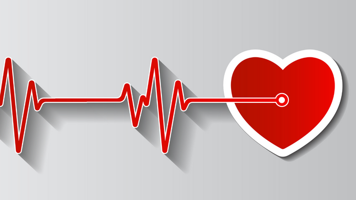 Grafika przedstawiająca serce i EKG