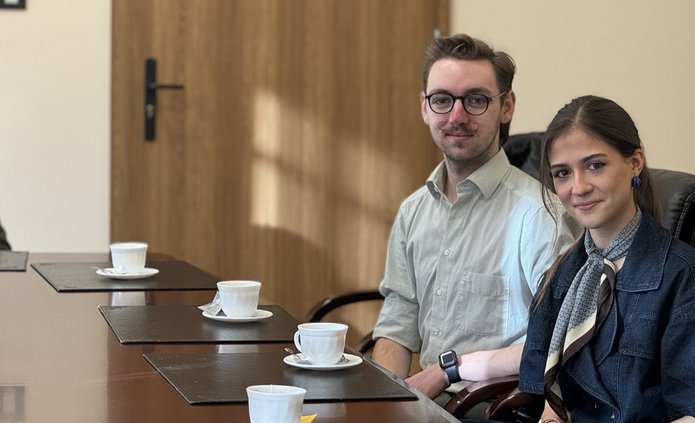 Amelia Comporek and Krzysztof Kalwas who will represent UniLodz at MIPIM 2026