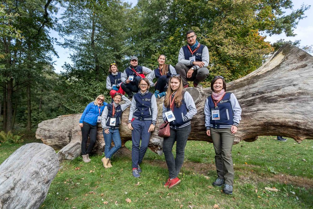 Część zespołu Biura Współpracy z Zagranicą UŁ