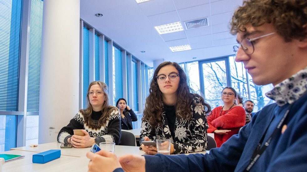 a decorative element: participants of the UNIC meeting