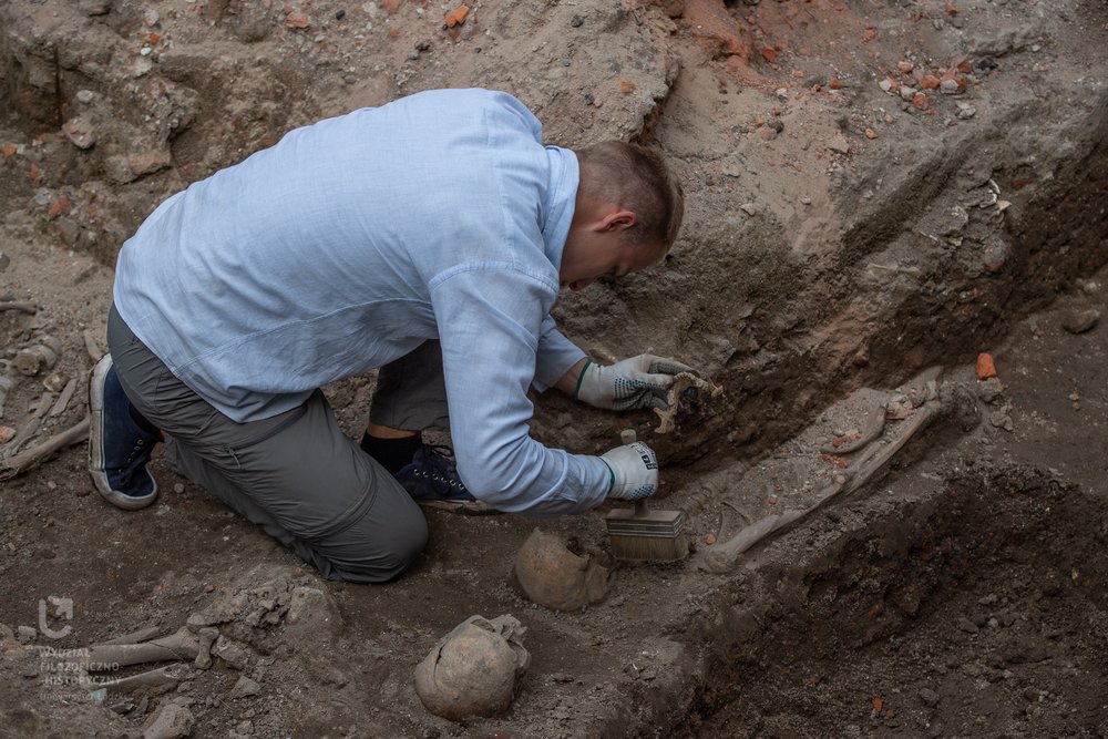 naukowiec podczas wykopalisk