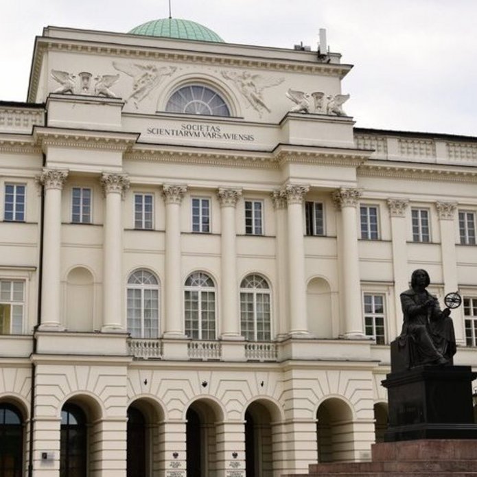 A building, i.e. headquarters of the Polish Academy of Sciences