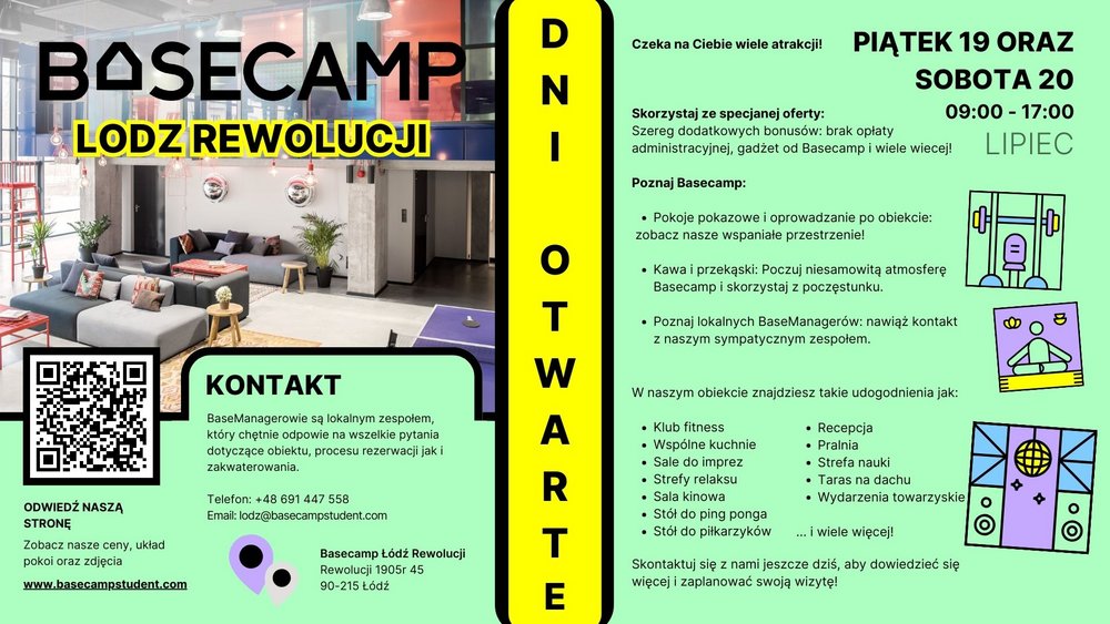 zaproszenie na Dni Otwarte Basecamp