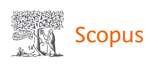 Logotyp z rysunkiem drzewa i napisem Scopus