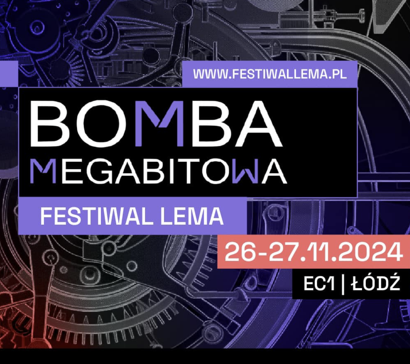 Plakat festiwalu Bomba Megabitowa