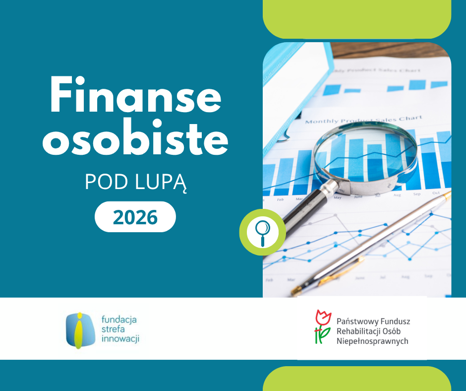 Plakat projektu „Finanse osobiste pod lupą 2026”