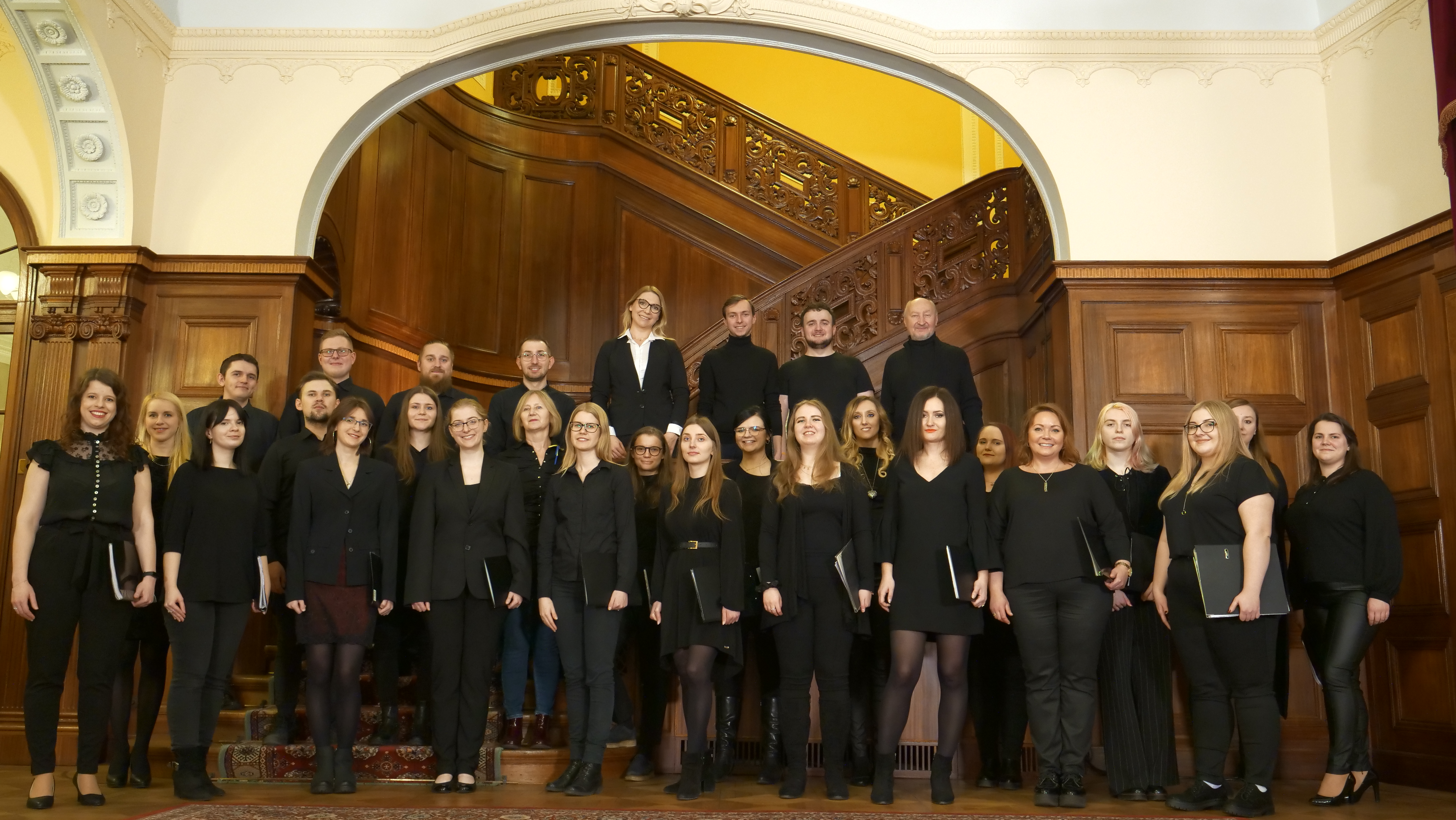 A group photo of the University of Lodz Choir