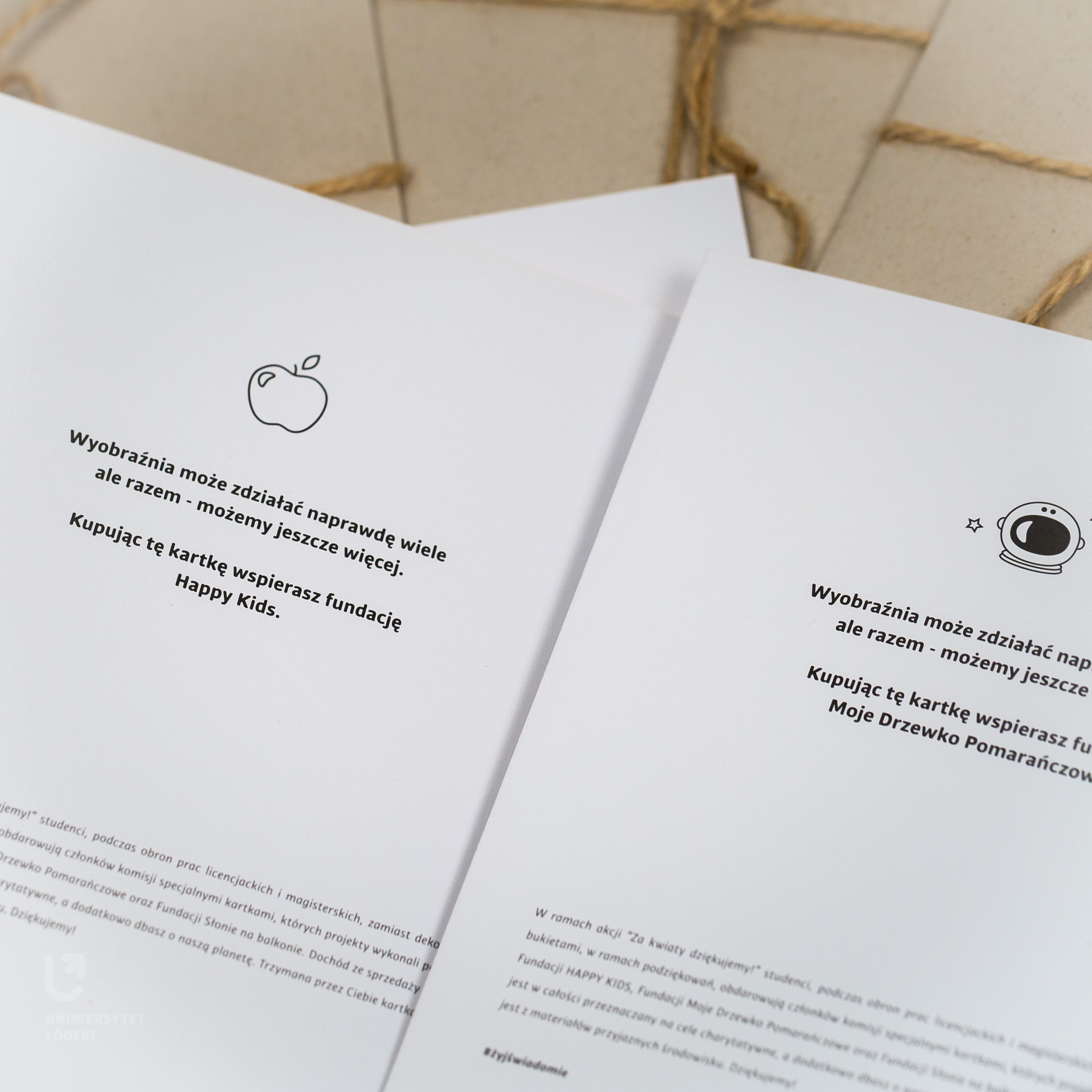 [Translate to English:] Środek kartek "Za kwiaty dziękujemy"