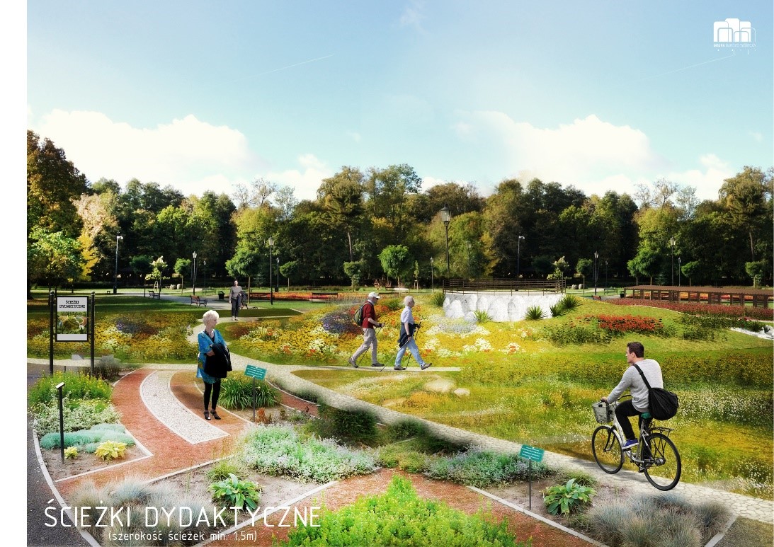 Wizualizacja Ogrodu Botanicznego - ścieżka dydaktyczna
