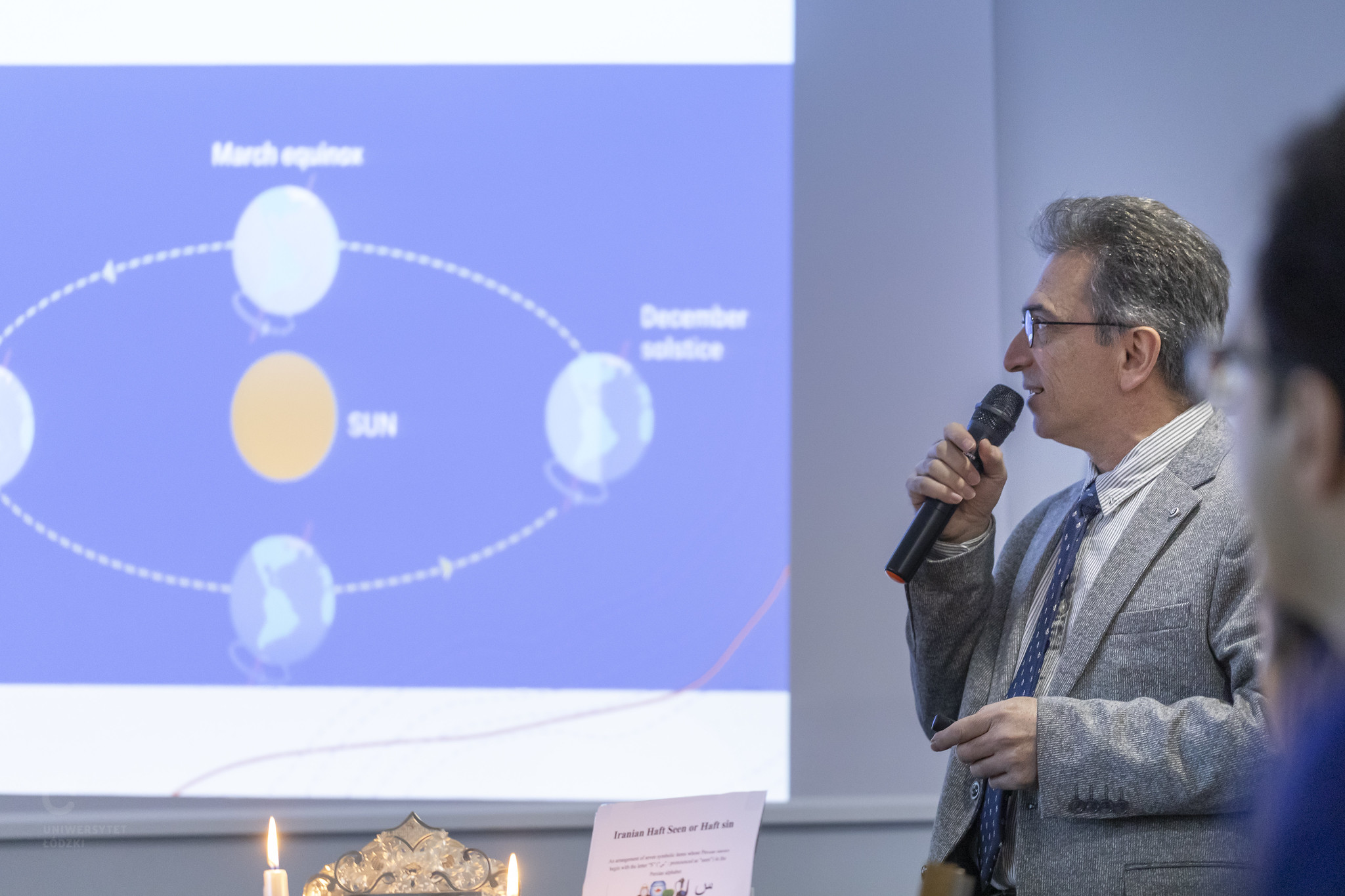 Observance of the Iranian Festival of the Fire Dance at the university of Lodz