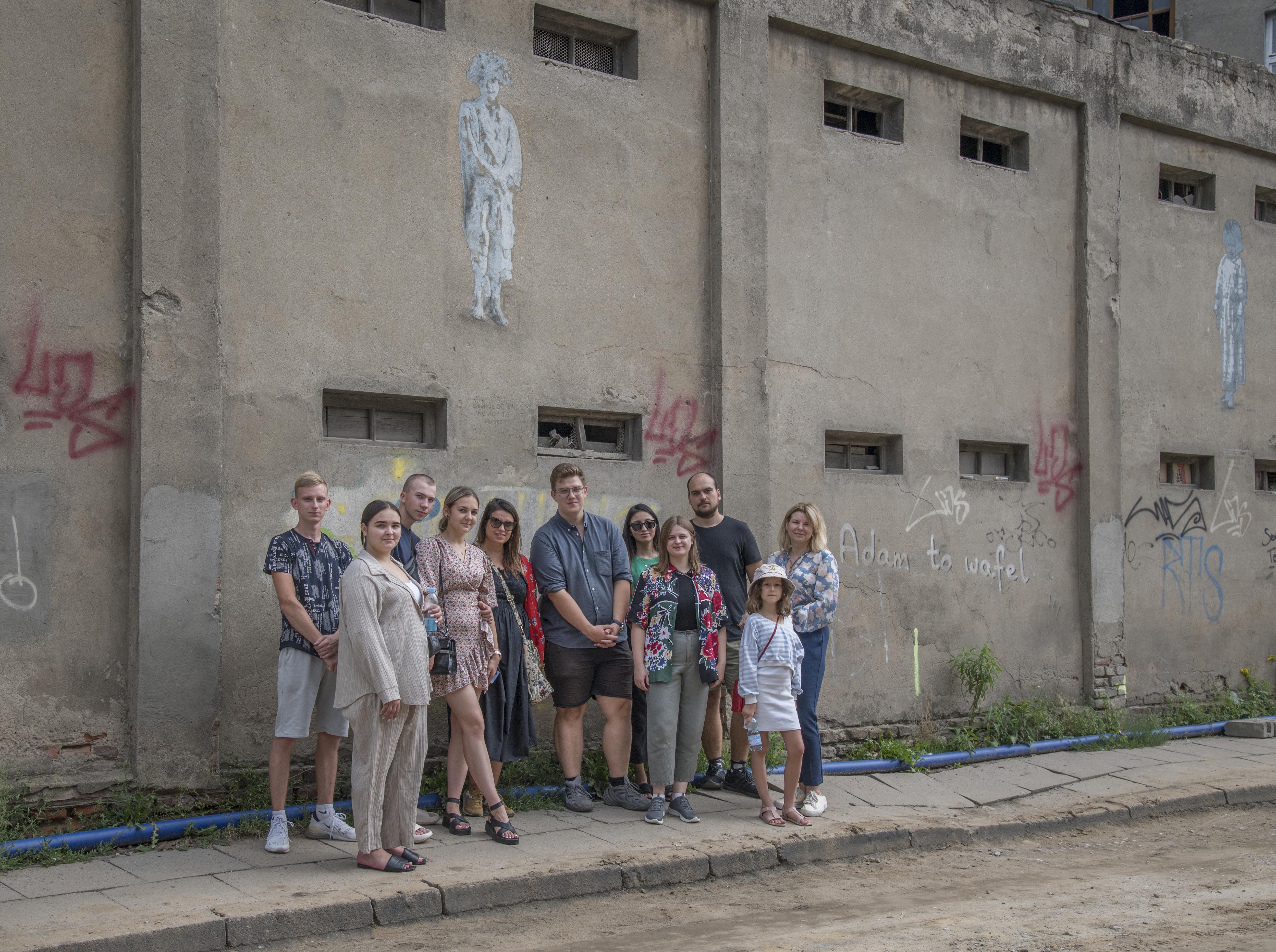 the project participants during a visit to Lodz