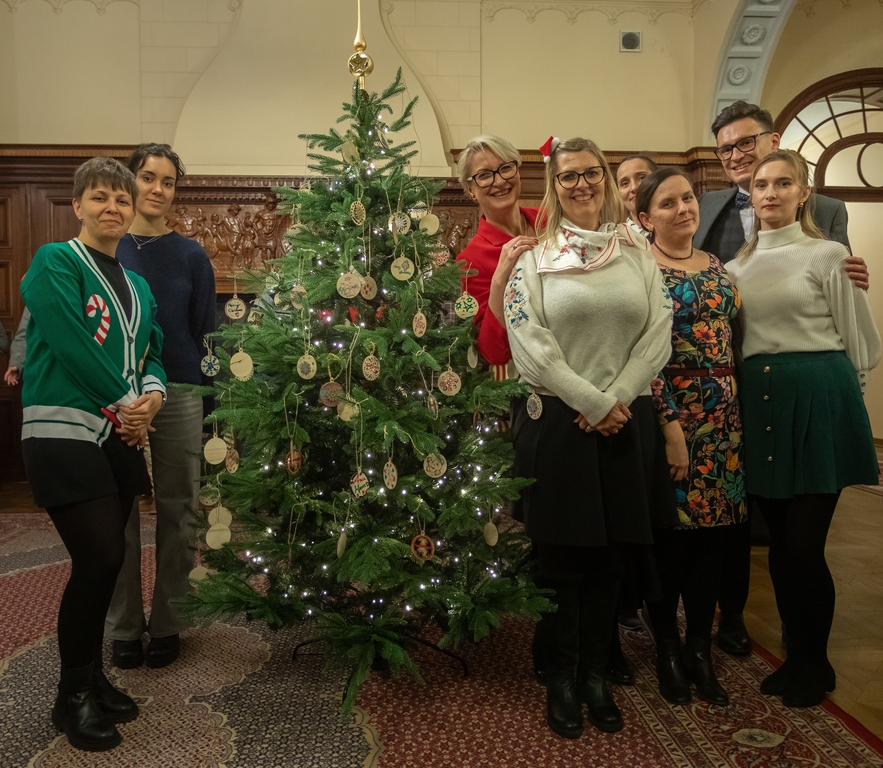 [Translate to English:] Świąteczne spotkanie z zagranicznymi naukowcami i doktorantami UŁ 
