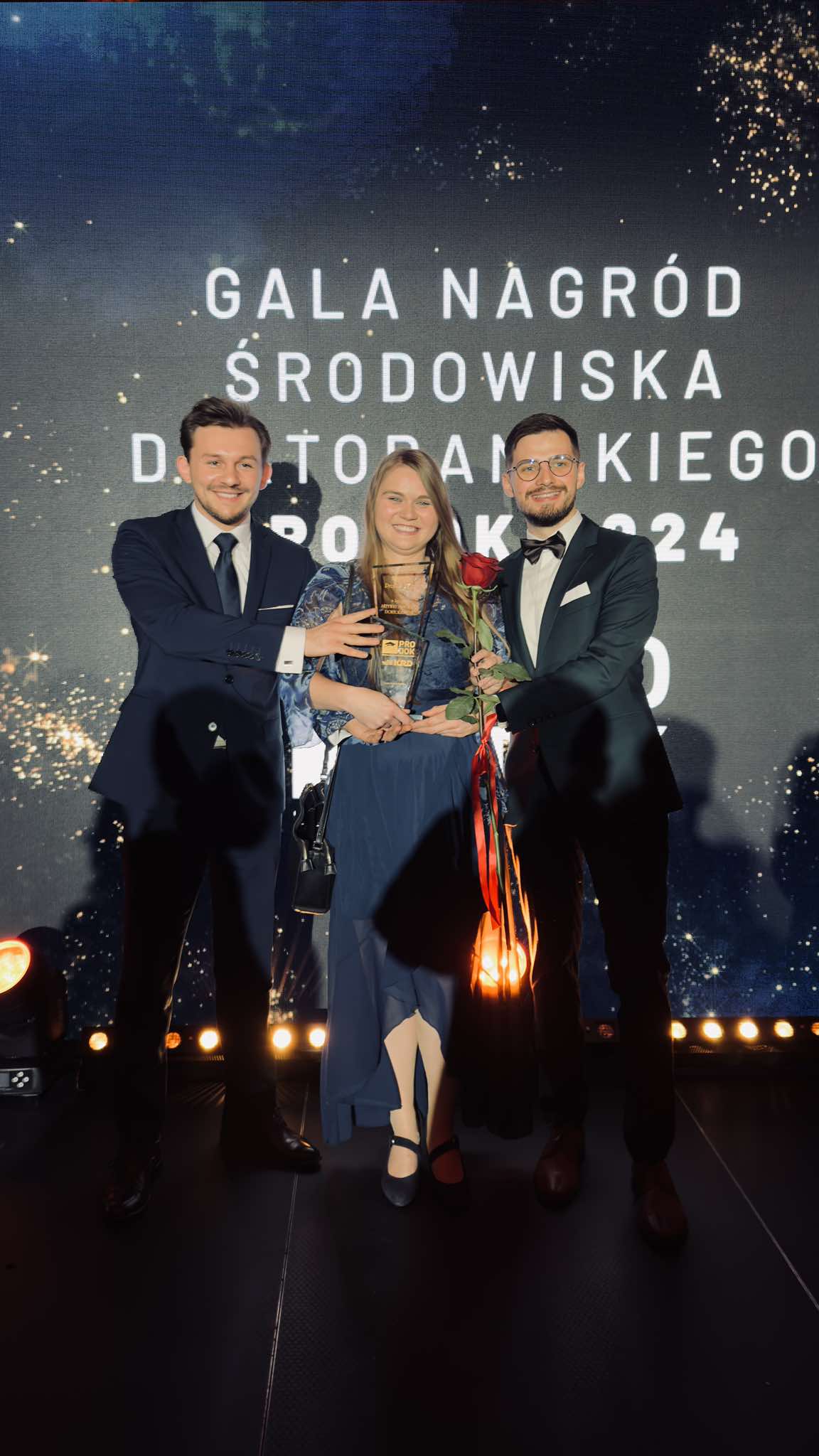 Representatives of the UniLodz Doctoral Students' Government Council with the award