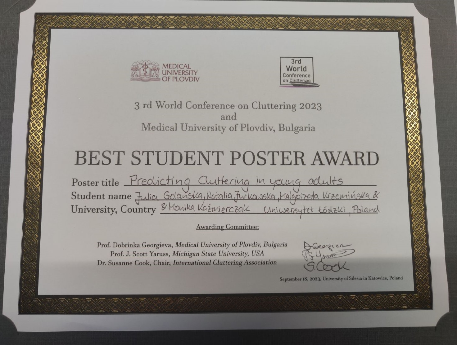 BSPA Diploma