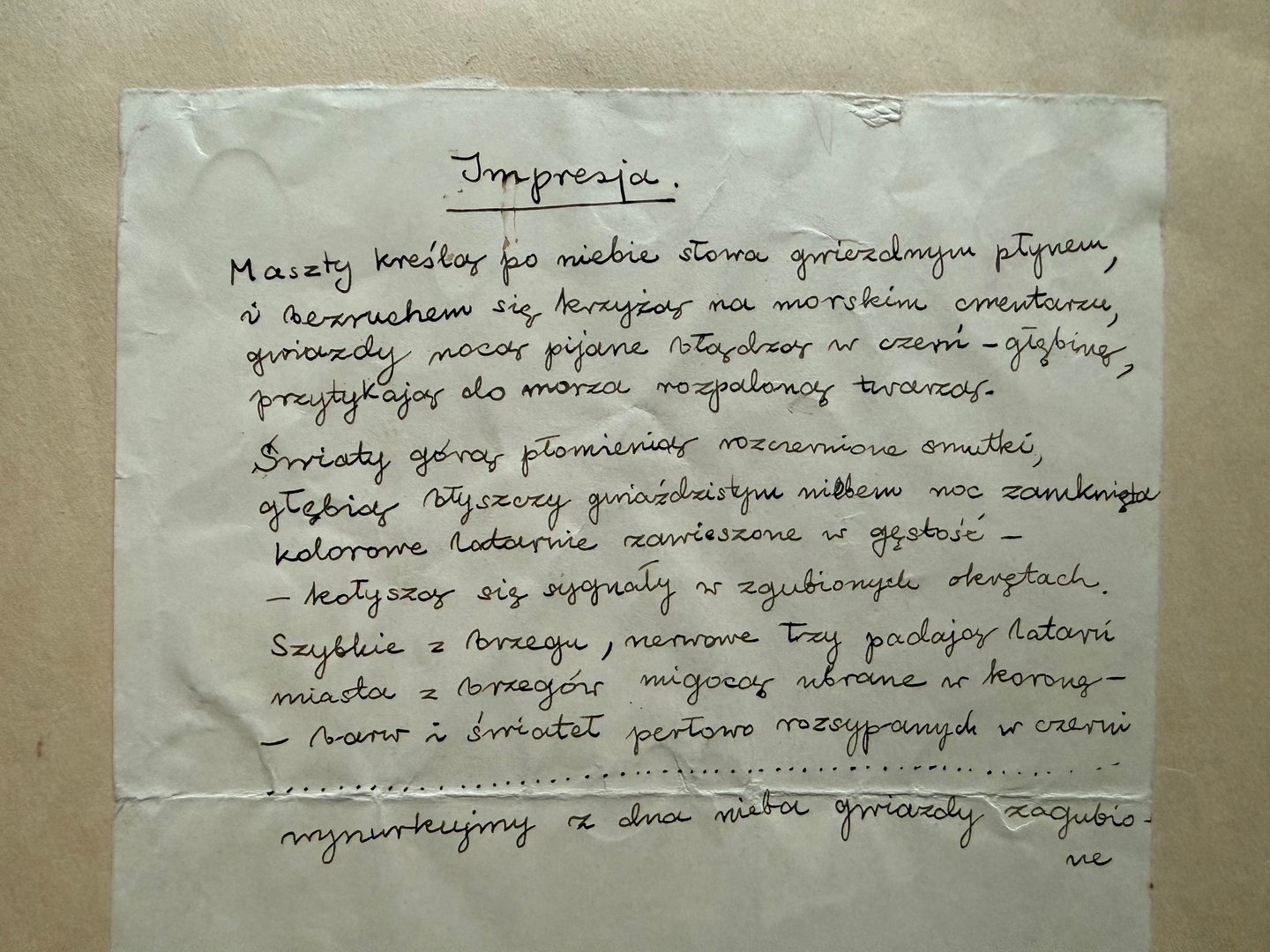 rękopis baczyńskiego