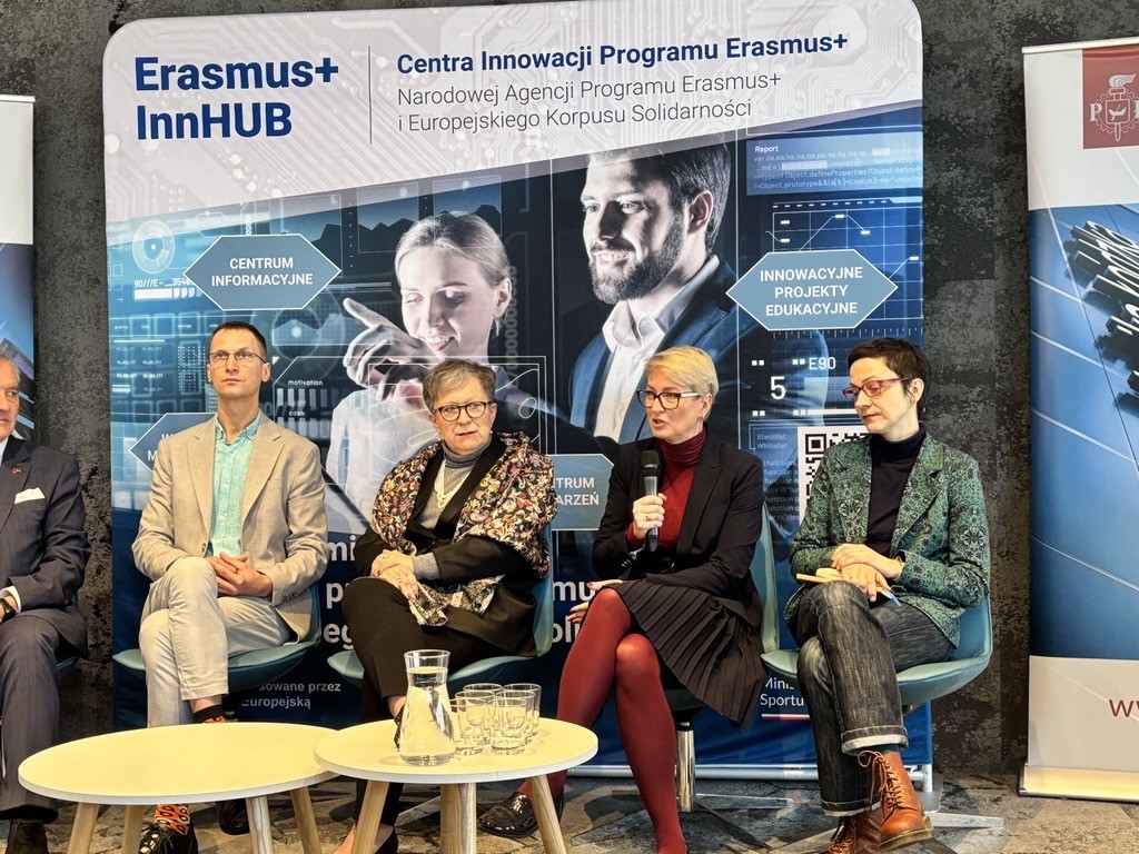 Panellists at the opening of the Erasmus+ InnHUB Lodz premises