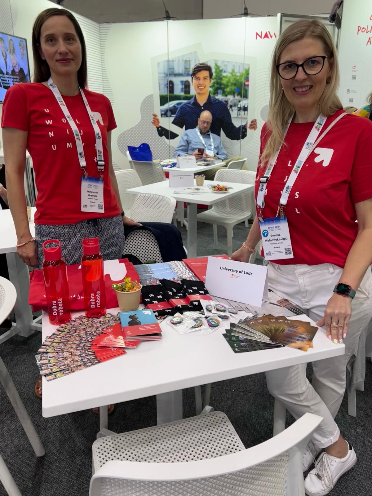 The University of Lodz table as part of the Polish stand