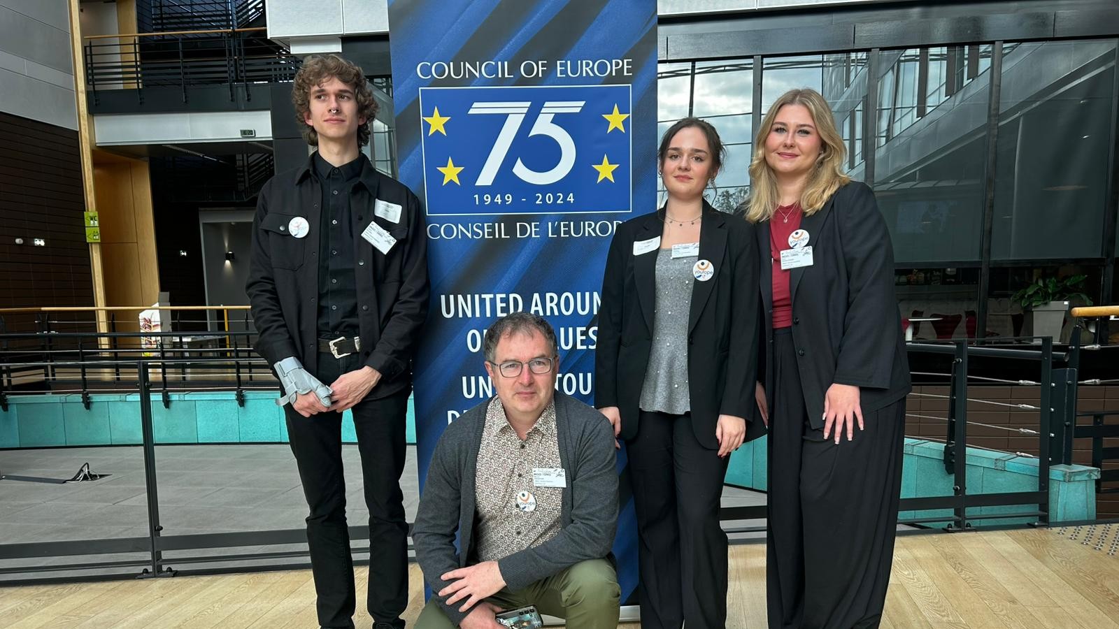 Students of the Faculty of Educational Sciences of the University of Lodz at the Council of Europe