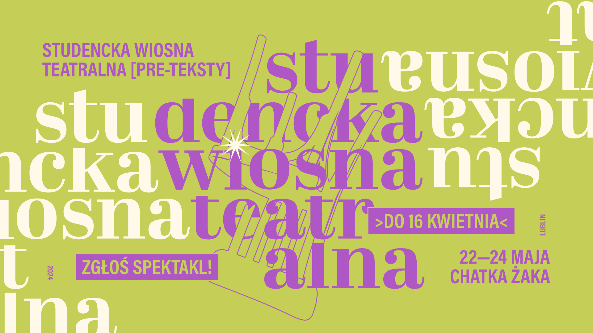 plakat Studenckiej Wiosny Teatralnej