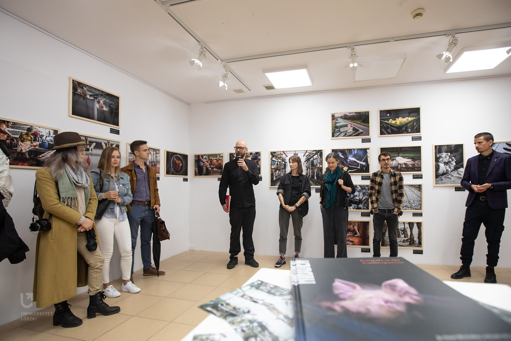 A group of people at the opening of the "Hidden" exhibition