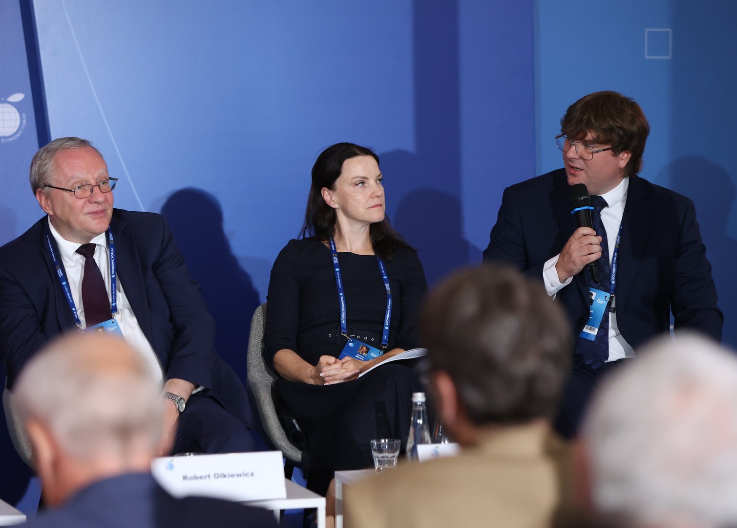 Dr Mateusz Piątkowski during the debate