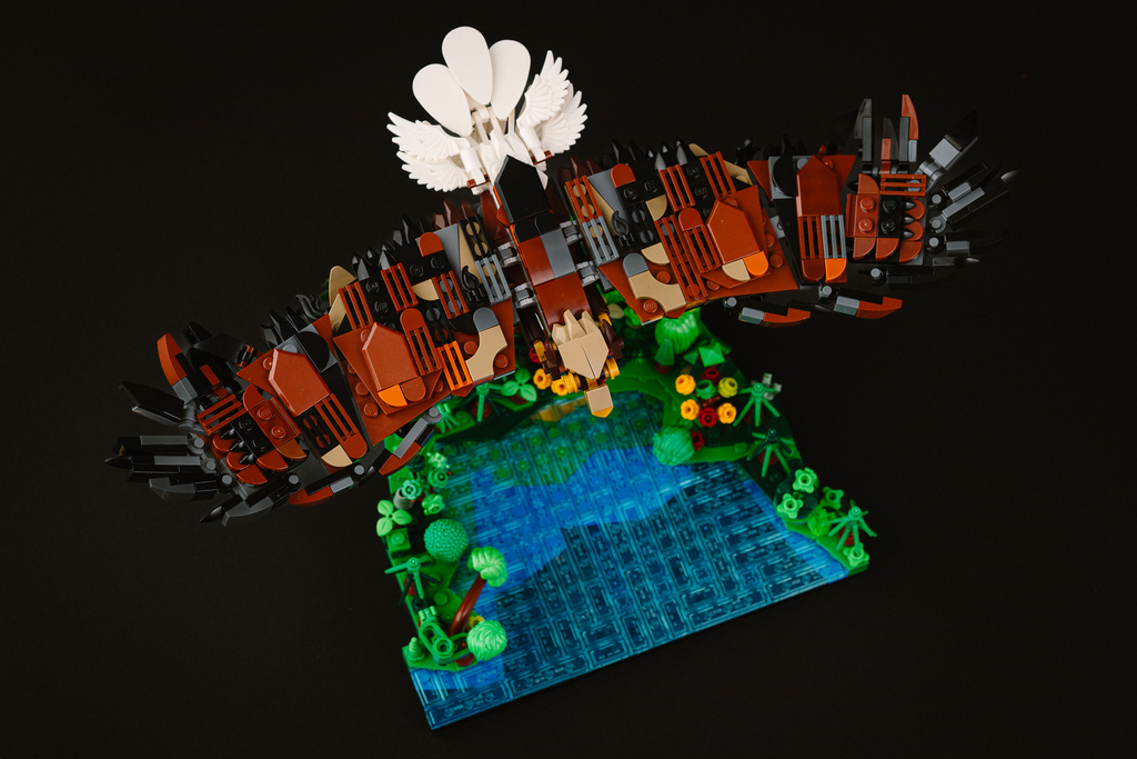 Model bielika z klocków LEGO