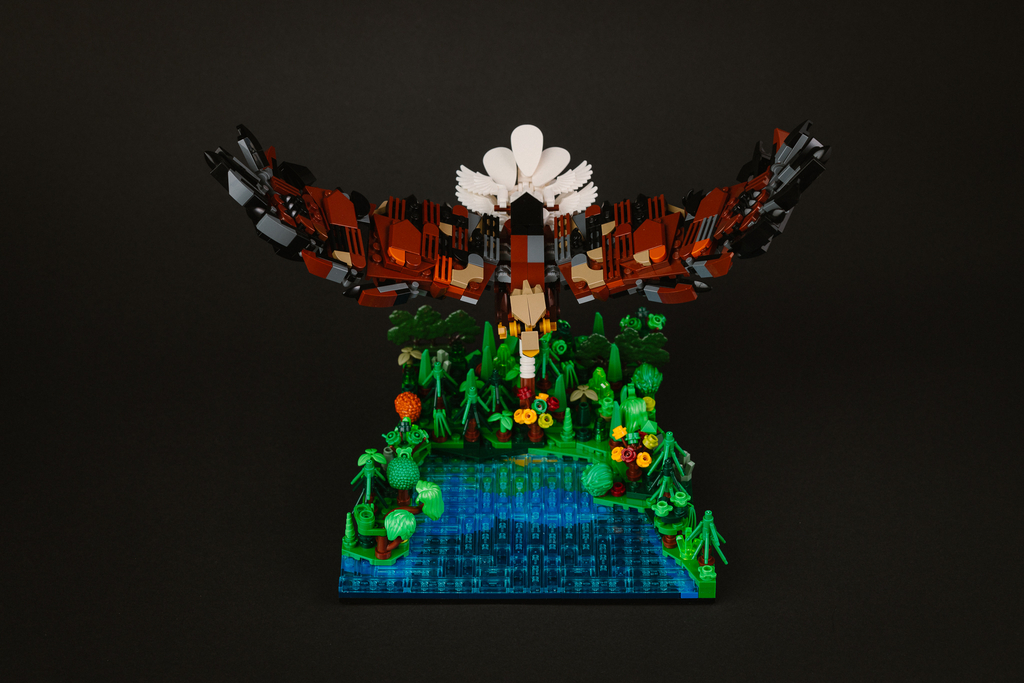 Model bielika z klocków LEGO