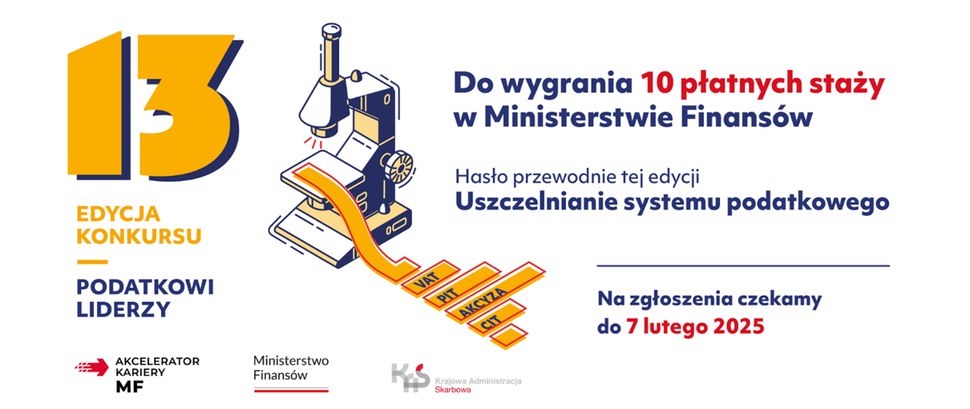 kolorowa grafika 13 edycji konkursu podatkowi liderzy