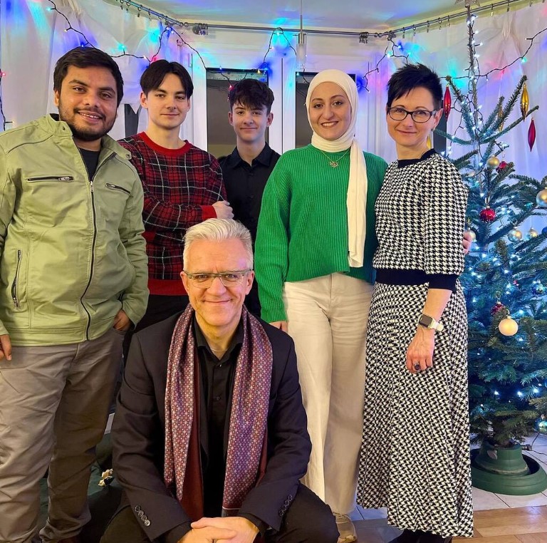 group of people posing for a photo