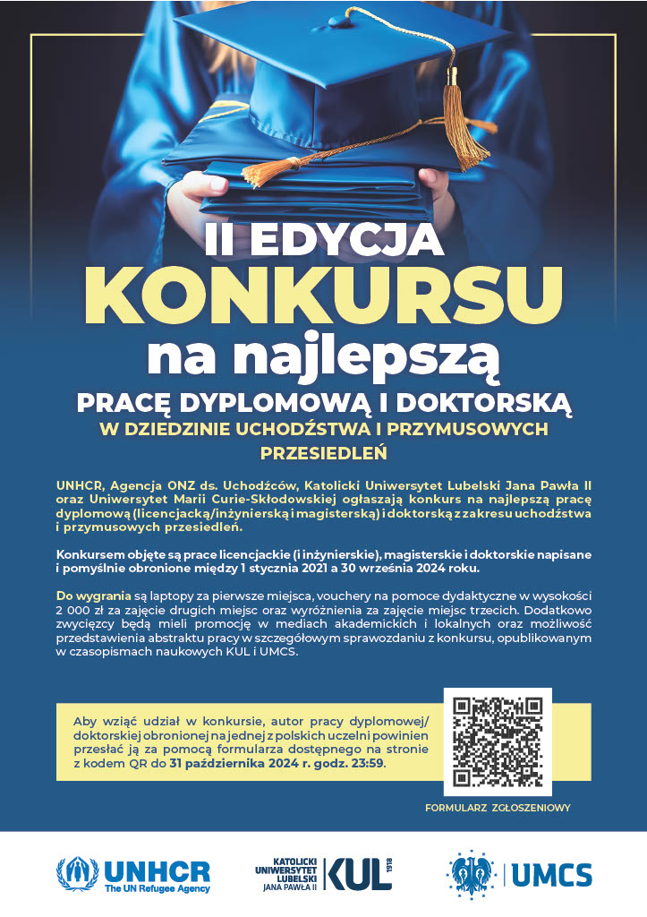 plakat konkursu na pracę dyplomową