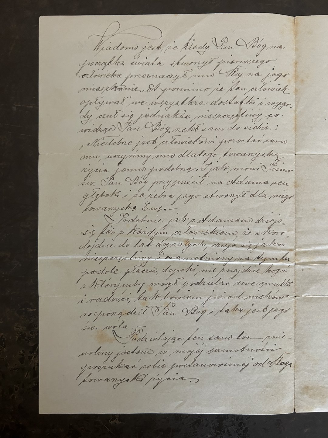 list oświadczynowy