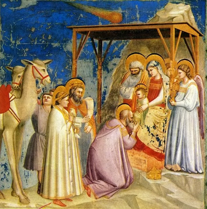 Giotto's painting "The Adoration of the Magi"