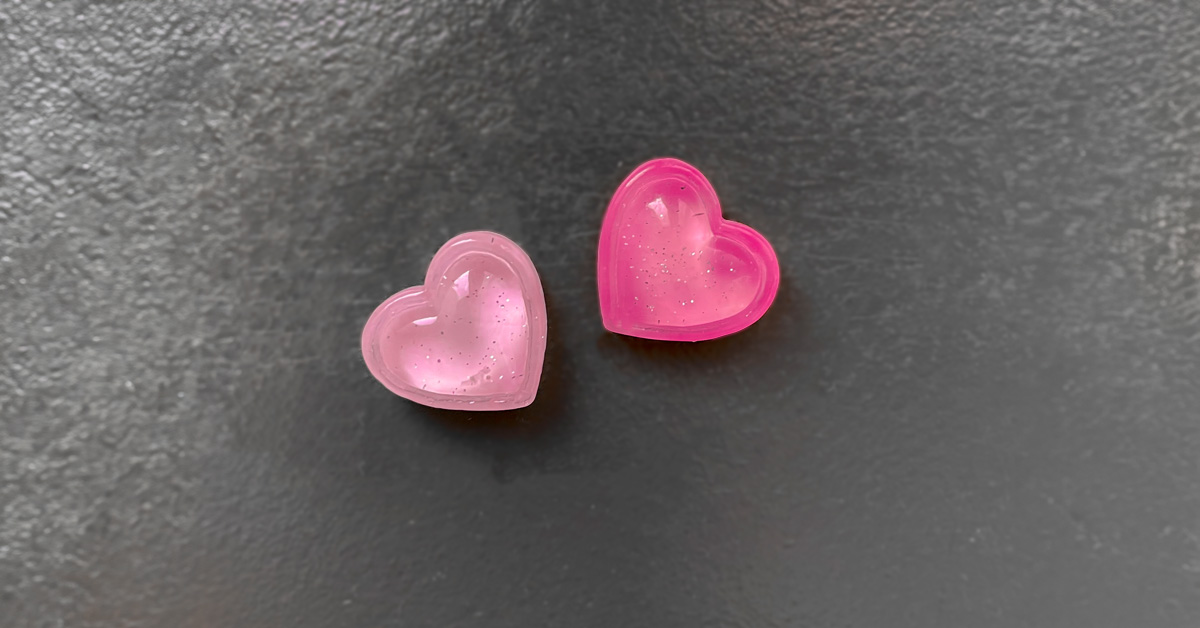 Two pink hearts