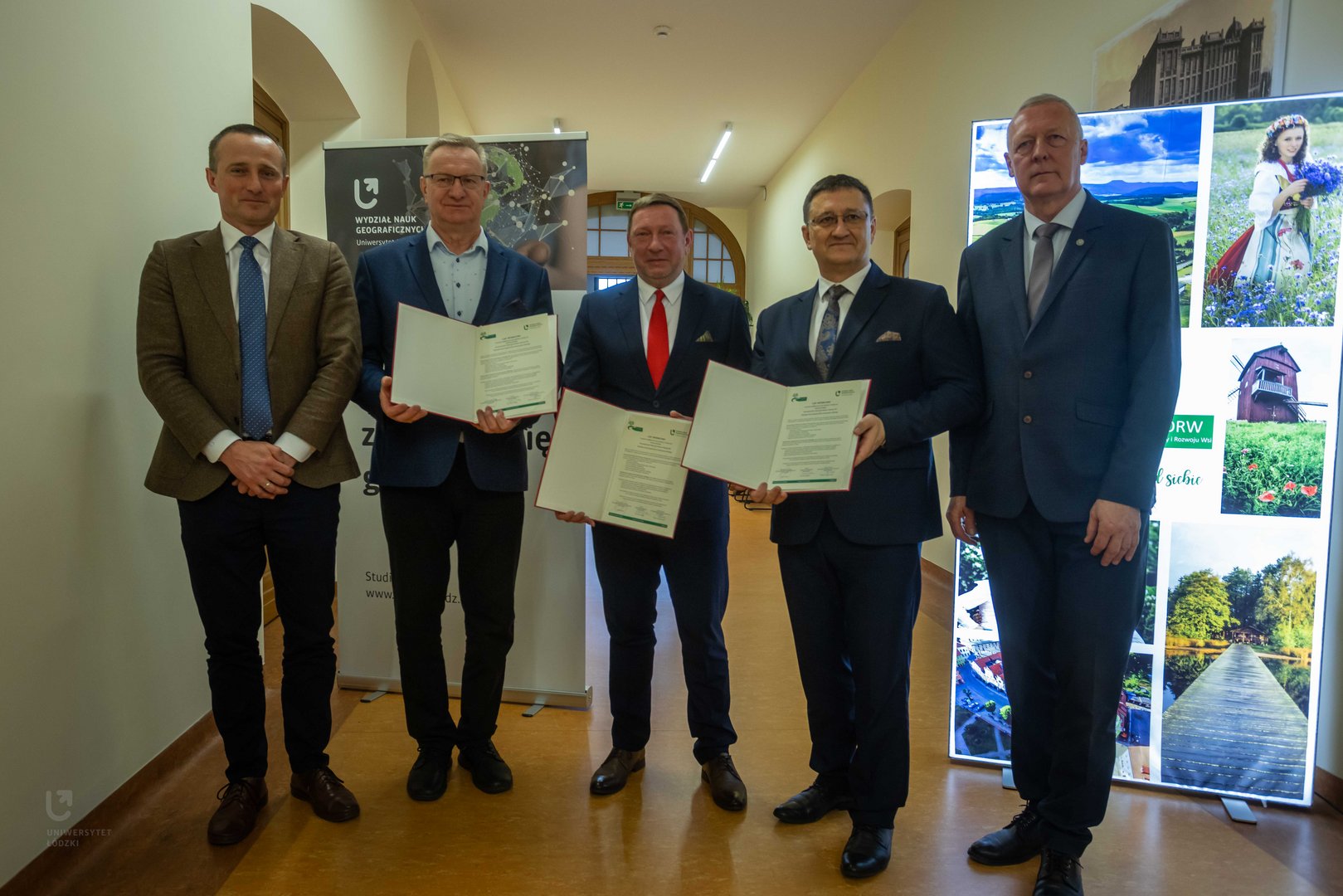Podpisanie listu intencyjnego Wydziału Nauk Geograficznych UŁ z Polską Siecią Odnowy i Rozwoju Wsi