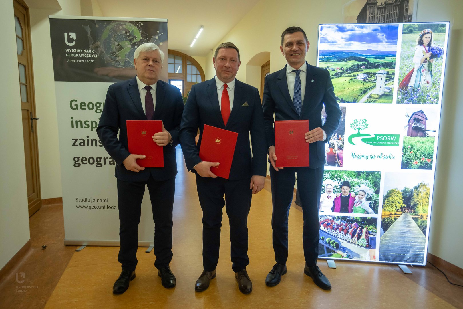Signing of the letter of intent between the Faculty of Geographical Sciences of the University of Lodz and the Polish Network for Rural Renewal and Development