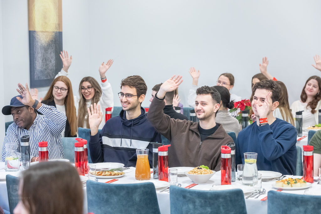 uroczyste obiady wigilijne dla zagranicznych studentów UŁ