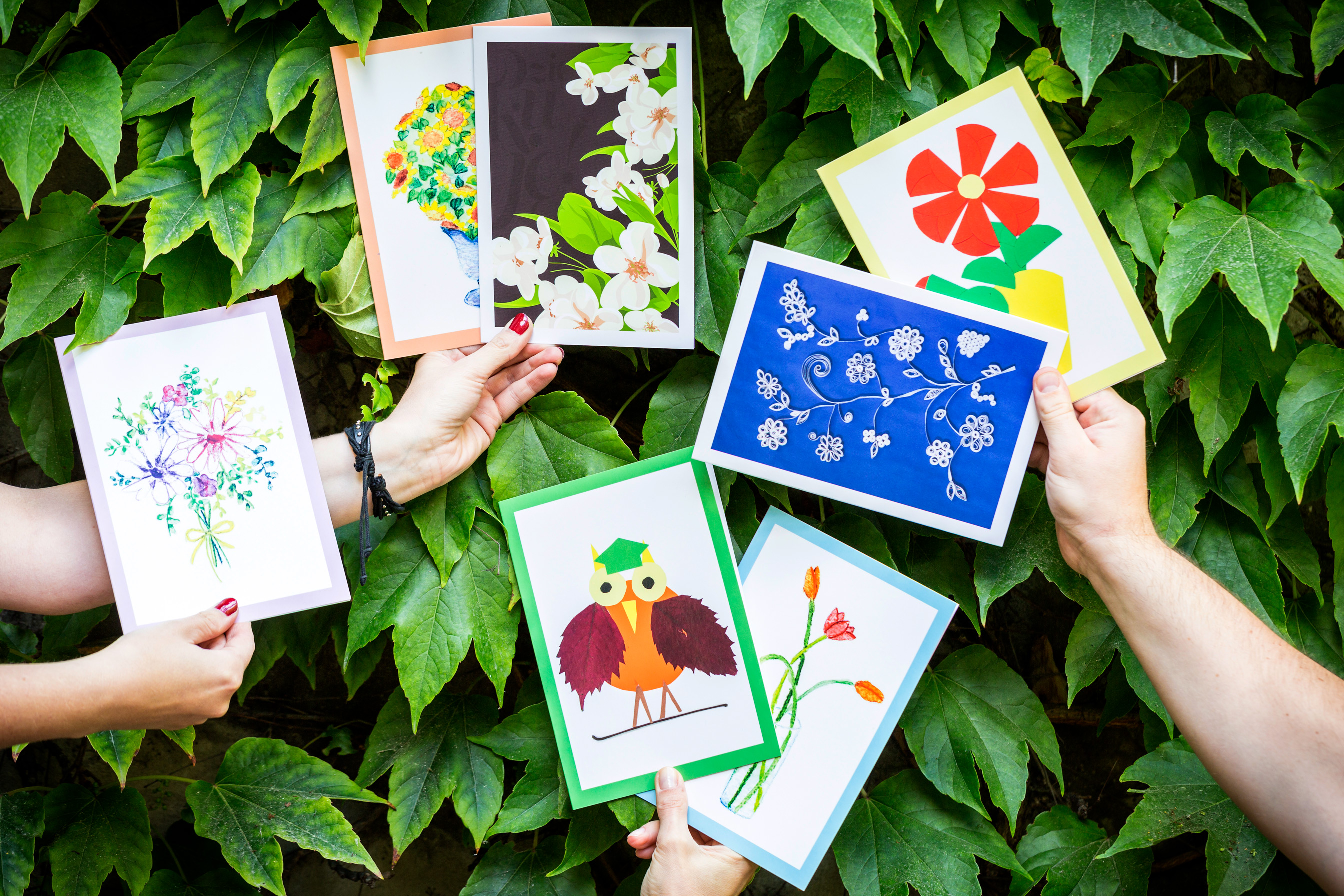 kartki w ramach akcji za kwiaty dziękujemy 